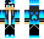 blue neon dude