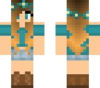 cyan girl w red hair