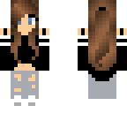half ponytail girl 