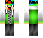 iaintkawaii green hood white sleeves
