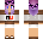purple short hair nutella