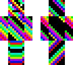 rainbow zigzag