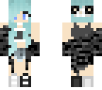 blue haired girl