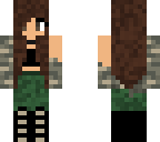 camouflage girl
