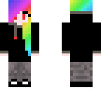 gothic rainbow girl