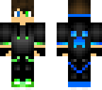 green and blue boy