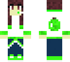 green apple hoodie girl