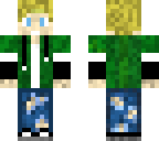 teen boy - green jaket