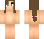 blank skin with ponytail