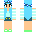 blue flower chick