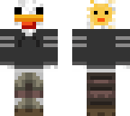 chicken with clothes