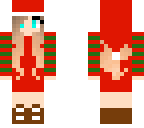 christmas girl skin wearing santa hat