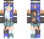 cyan darkish blue sailor