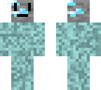 diamond ore onesie with face