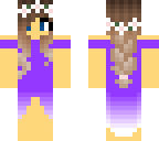 girl with purple dress