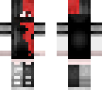 kawaii red and black hair
