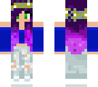 purple haired girl