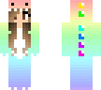 rainbow dino girl