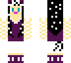 white and purple cat girl