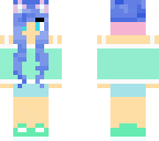blue cat girl