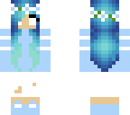 blue hair cute