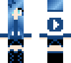 blue youtube girl edit