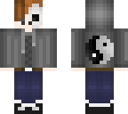 half skeleton boy