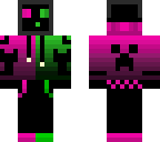 pink and green slime