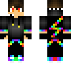 rainbow kid with cape
