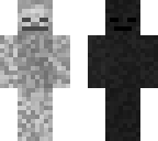 wither skeleton and a skeleton