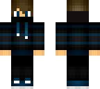 balck and blue striped jacket