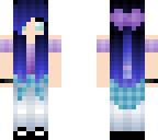blue haired girl