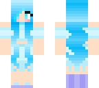 fixed wavy blue haired girl
