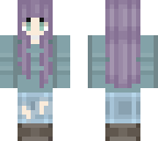 purple haired girl
