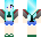blue haired camper