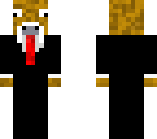 brown cow in tux