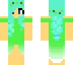 green and blue summer skin