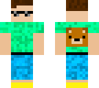 green bear shirt human
