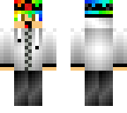 iaintkawaii white hood black trim
