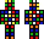 mixed rubik's cube