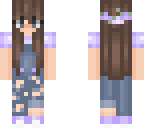 purple overalls