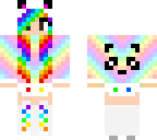 rainbow panda girl fixed