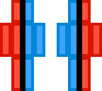 red and blue