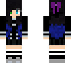 blue and black hair