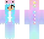 blue hair dino
