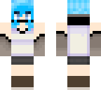 blue haired child