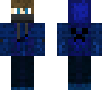 blue hoodie man