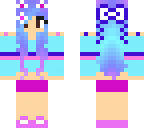 cute blue and purple girl