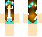cute tumblr aqua flower girl