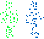 dots on white